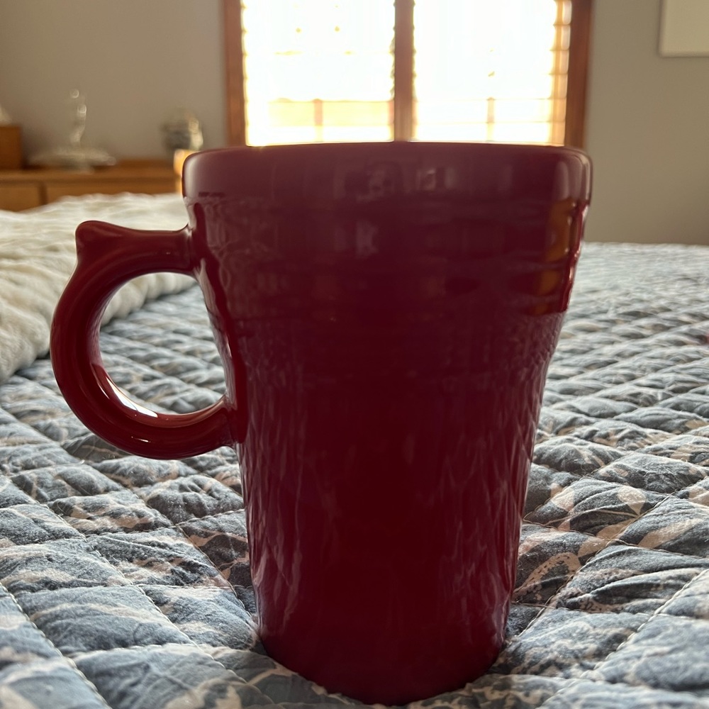 Red Fiestaware Latte mug 16oz